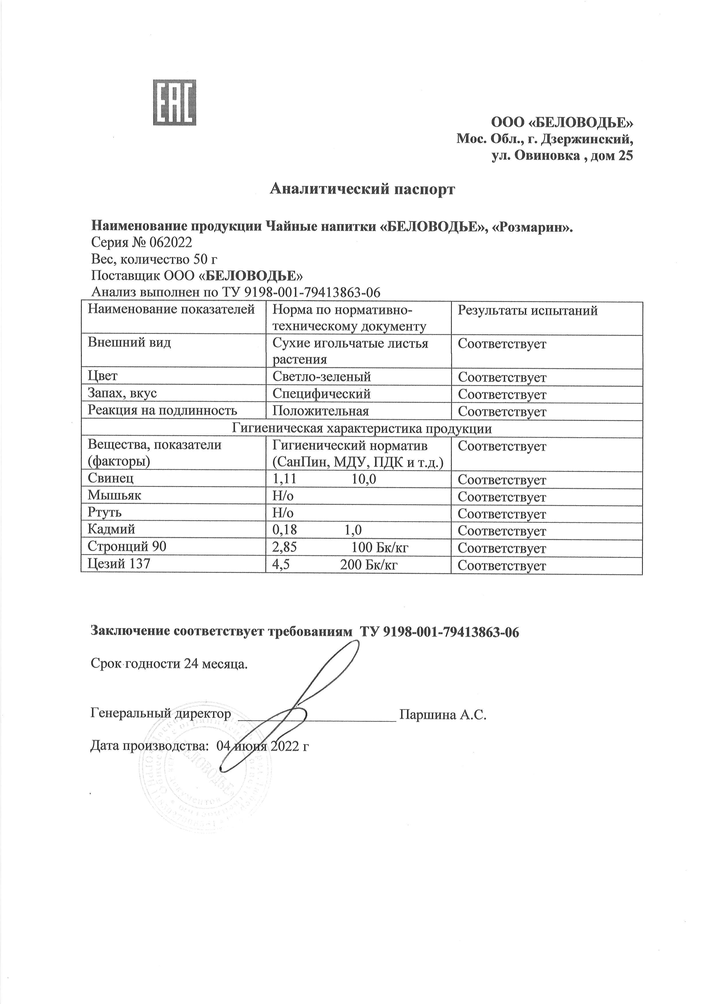 Паспорт №062022
